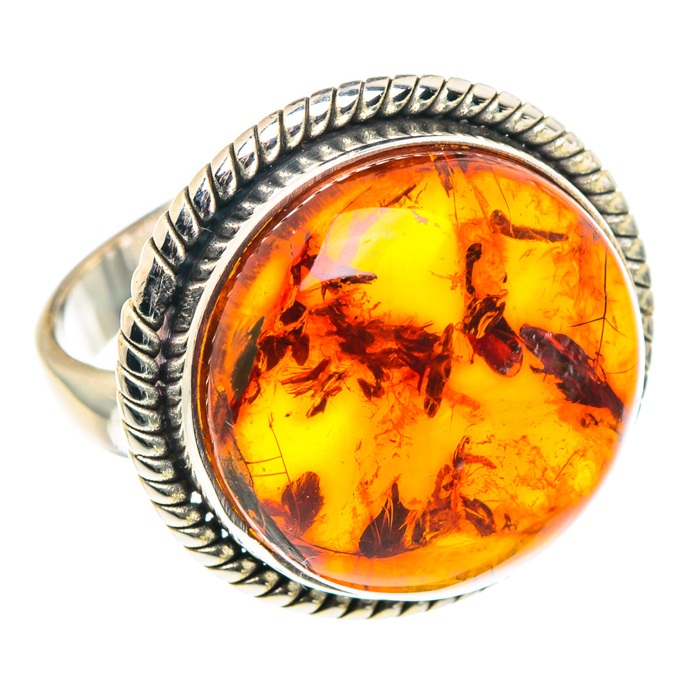 Baltic Amber Rings handcrafted by Ana Silver Co - RING90081