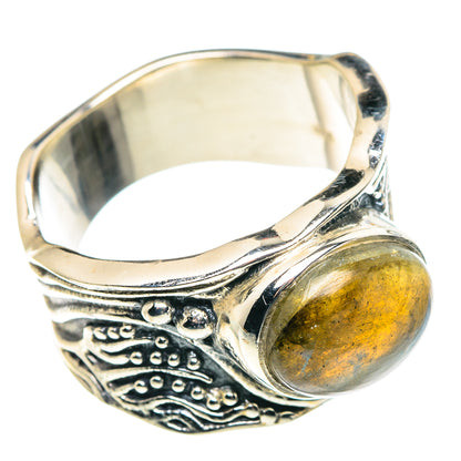 Labradorite Rings handcrafted by Ana Silver Co - RING90102