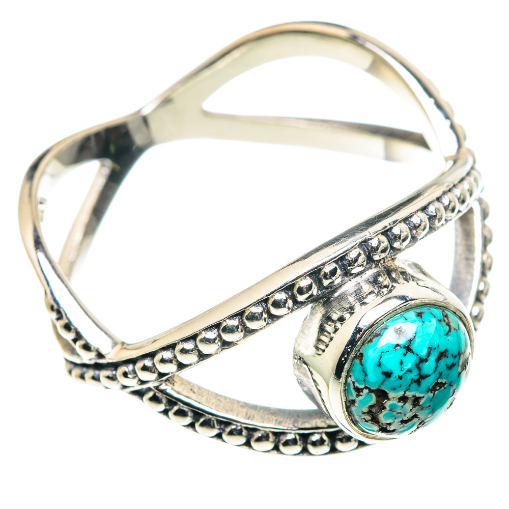 Tibetan Turquoise Rings handcrafted by Ana Silver Co - RING90106