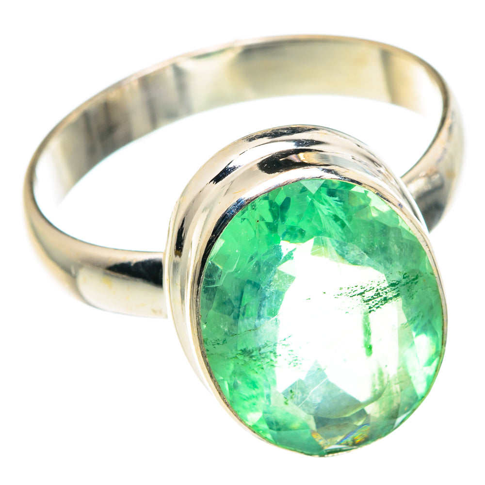 Green Fluorite Rings handcrafted by Ana Silver Co - RING90114