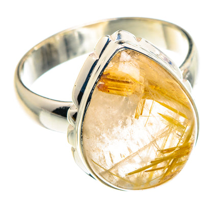 Rutilated Quartz Rings handcrafted by Ana Silver Co - RING90124