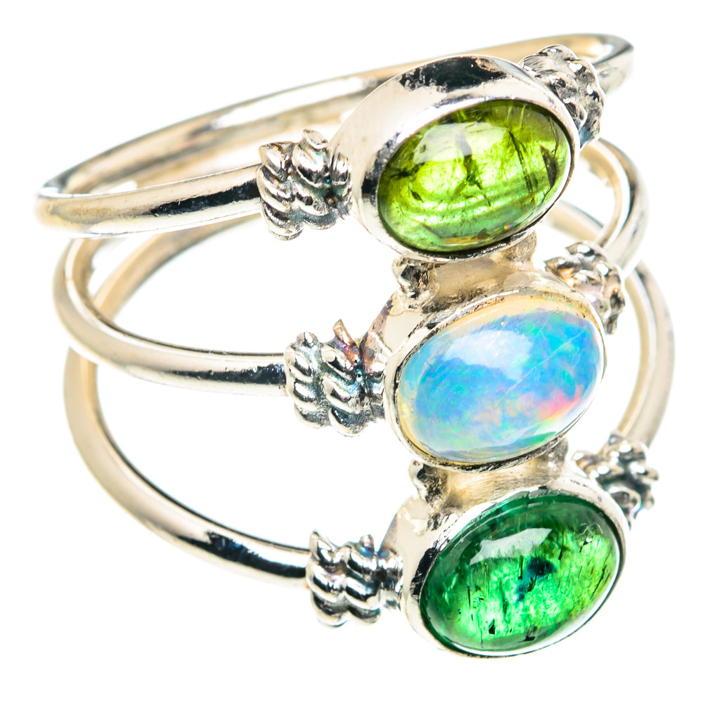 Ethiopian Opal Rings handcrafted by Ana Silver Co - RING90130