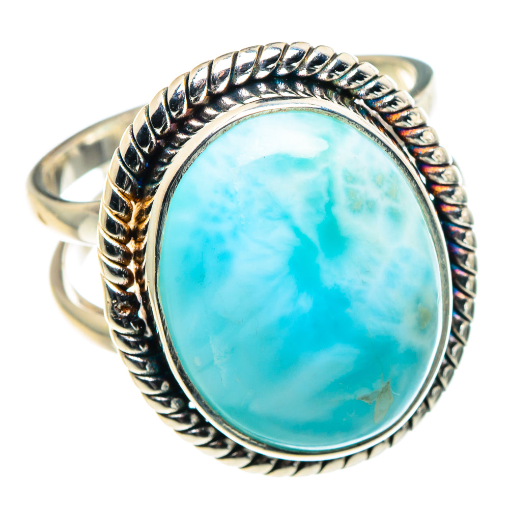 Larimar Rings handcrafted by Ana Silver Co - RING90136