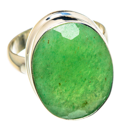 Green Aventurine Rings handcrafted by Ana Silver Co - RING90148