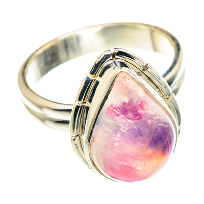 Pink Moonstone Rings handcrafted by Ana Silver Co - RING90149