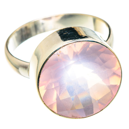 Rose Quartz Rings handcrafted by Ana Silver Co - RING90150