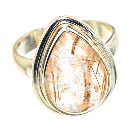Rutilated Quartz Rings handcrafted by Ana Silver Co - RING90156