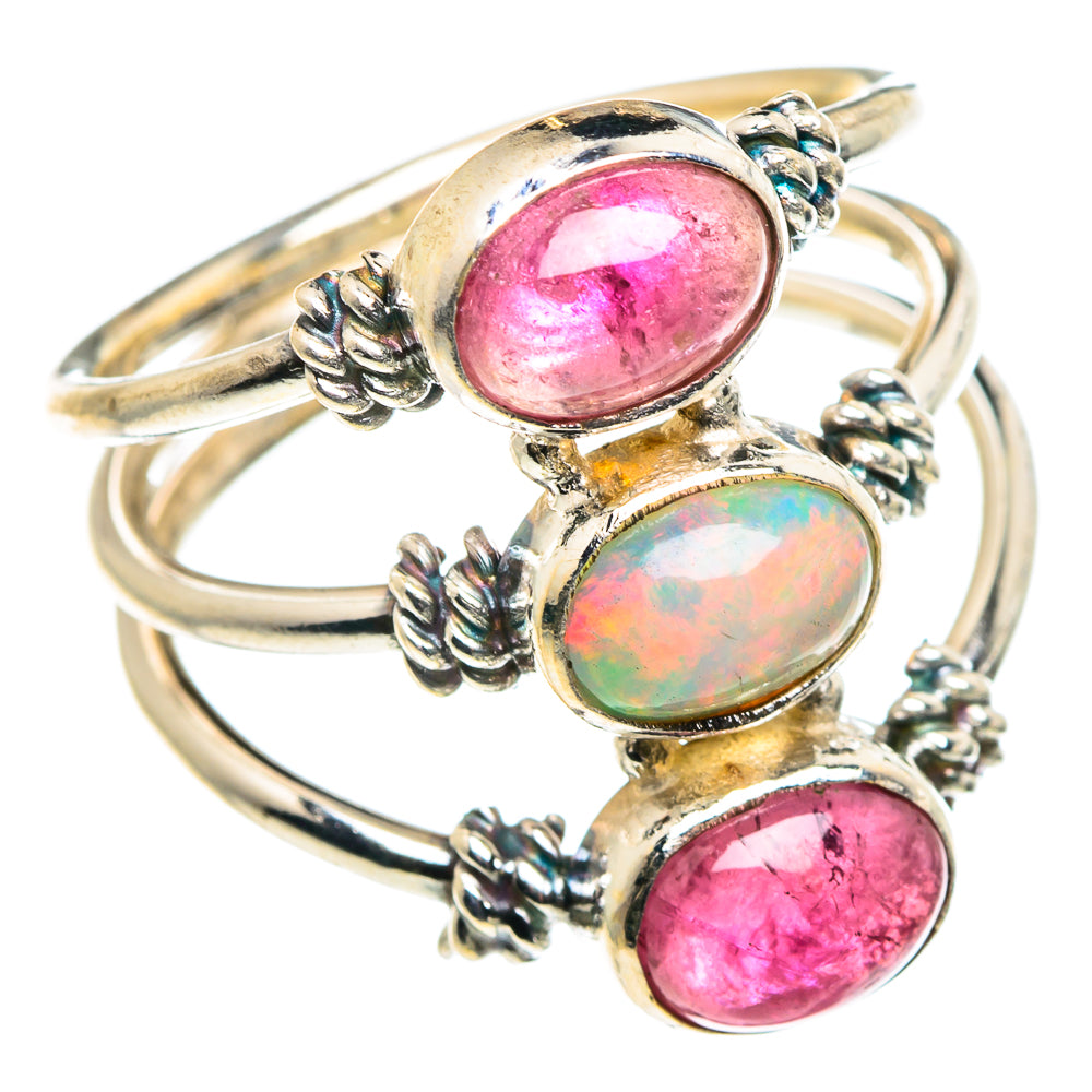 Ethiopian Opal Rings handcrafted by Ana Silver Co - RING90161