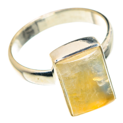 Yellow Moonstone Rings handcrafted by Ana Silver Co - RING90162