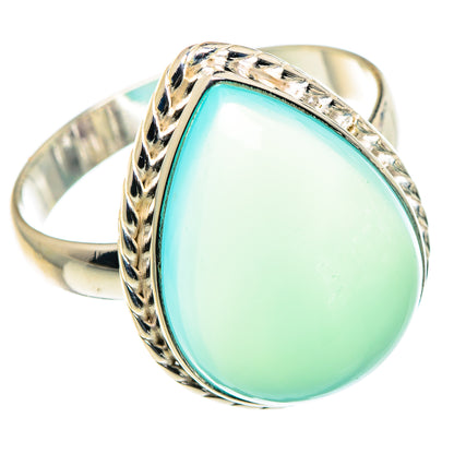 Aqua Chalcedony Rings handcrafted by Ana Silver Co - RING90169