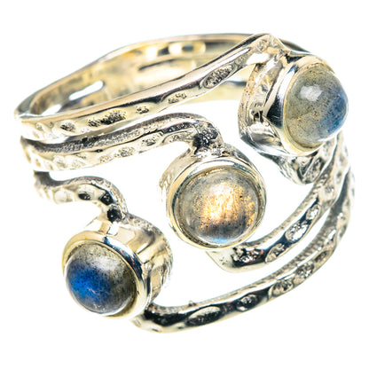 Labradorite Rings handcrafted by Ana Silver Co - RING90172