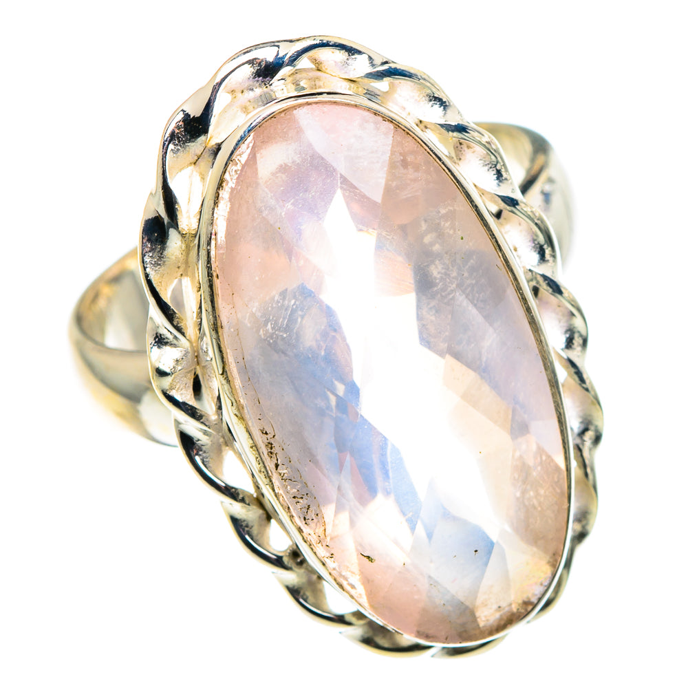Rose Quartz Rings handcrafted by Ana Silver Co - RING90181