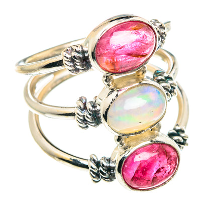 Ethiopian Opal Rings handcrafted by Ana Silver Co - RING90192