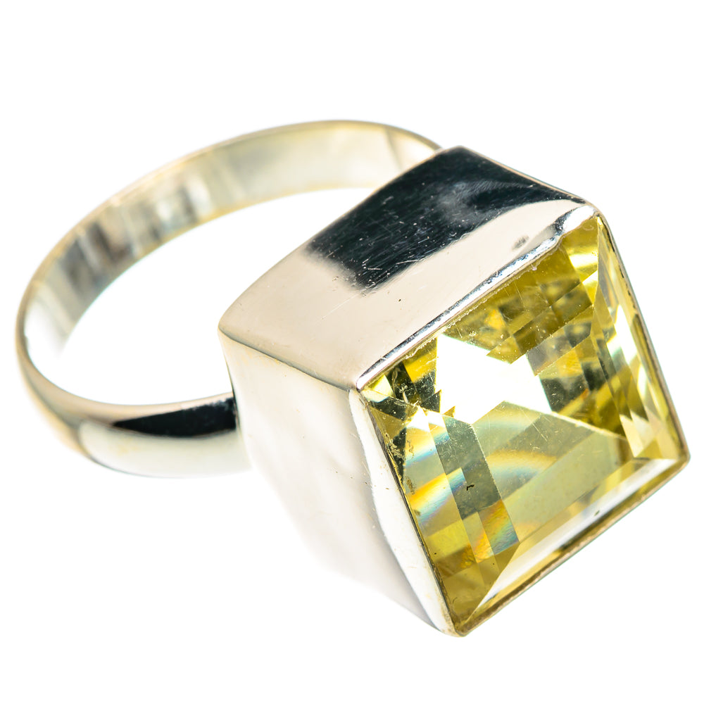 Lemon Quartz Rings handcrafted by Ana Silver Co - RING90194