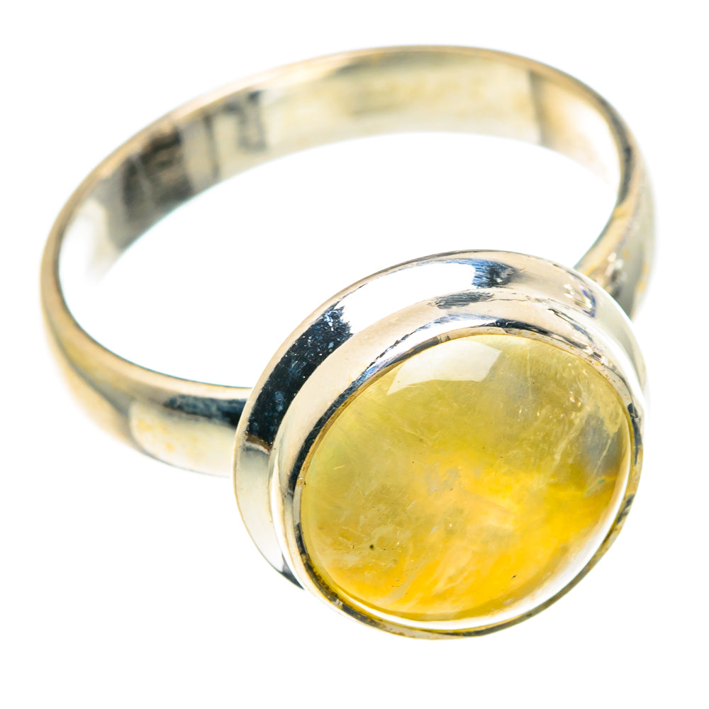 Yellow Moonstone Rings handcrafted by Ana Silver Co - RING90195