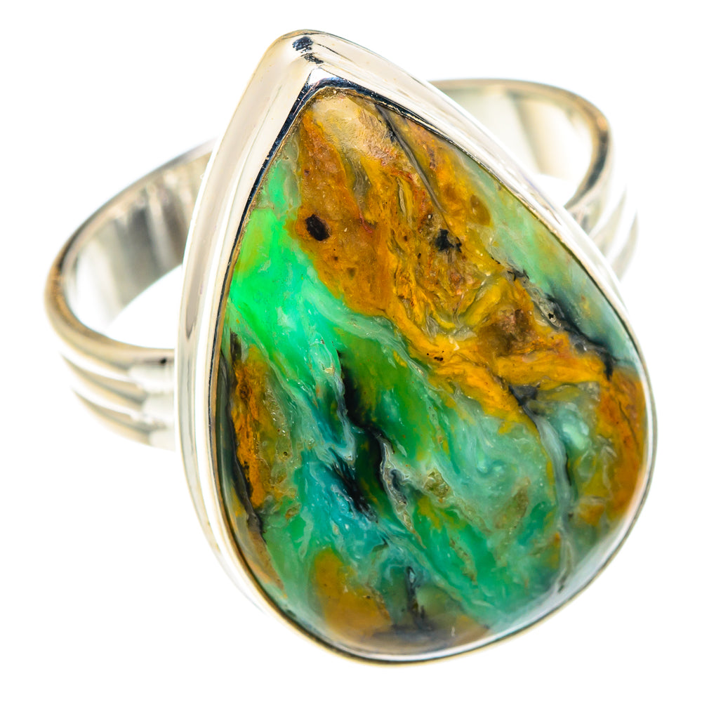 Peruvian Opal Rings handcrafted by Ana Silver Co - RING90200