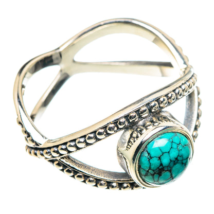 Tibetan Turquoise Rings handcrafted by Ana Silver Co - RING90203