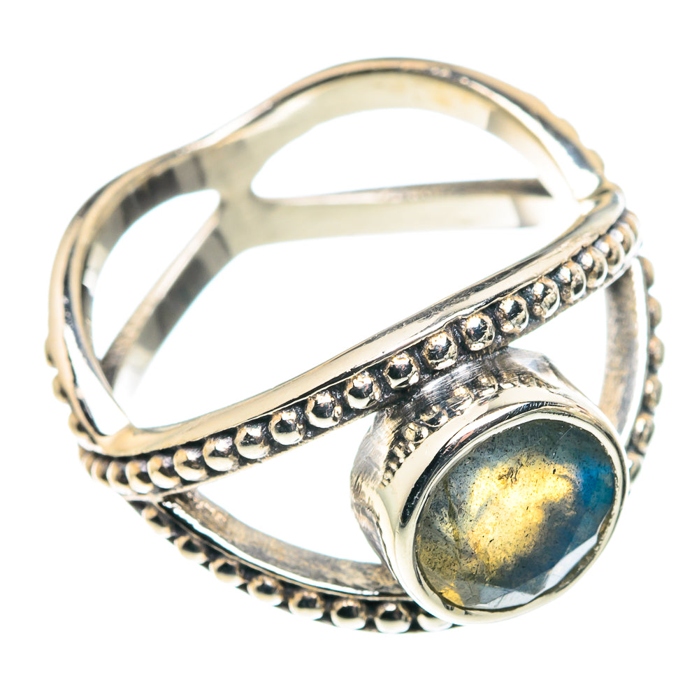 Labradorite Rings handcrafted by Ana Silver Co - RING90204