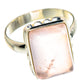 Rose Quartz Rings handcrafted by Ana Silver Co - RING90218