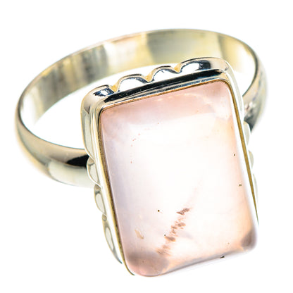 Rose Quartz Rings handcrafted by Ana Silver Co - RING90218