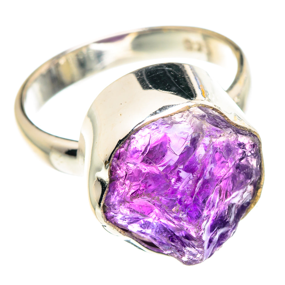Amethyst Rings handcrafted by Ana Silver Co - RING90221 - Photo 2