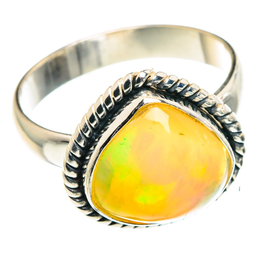 Ethiopian Opal Rings handcrafted by Ana Silver Co - RING90227
