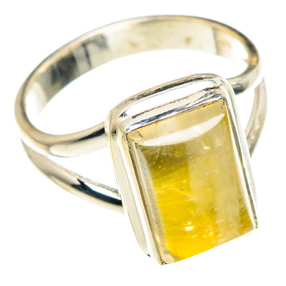 Yellow Moonstone Rings handcrafted by Ana Silver Co - RING90230