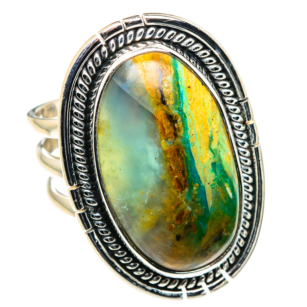 Peruvian Opal Rings handcrafted by Ana Silver Co - RING90245