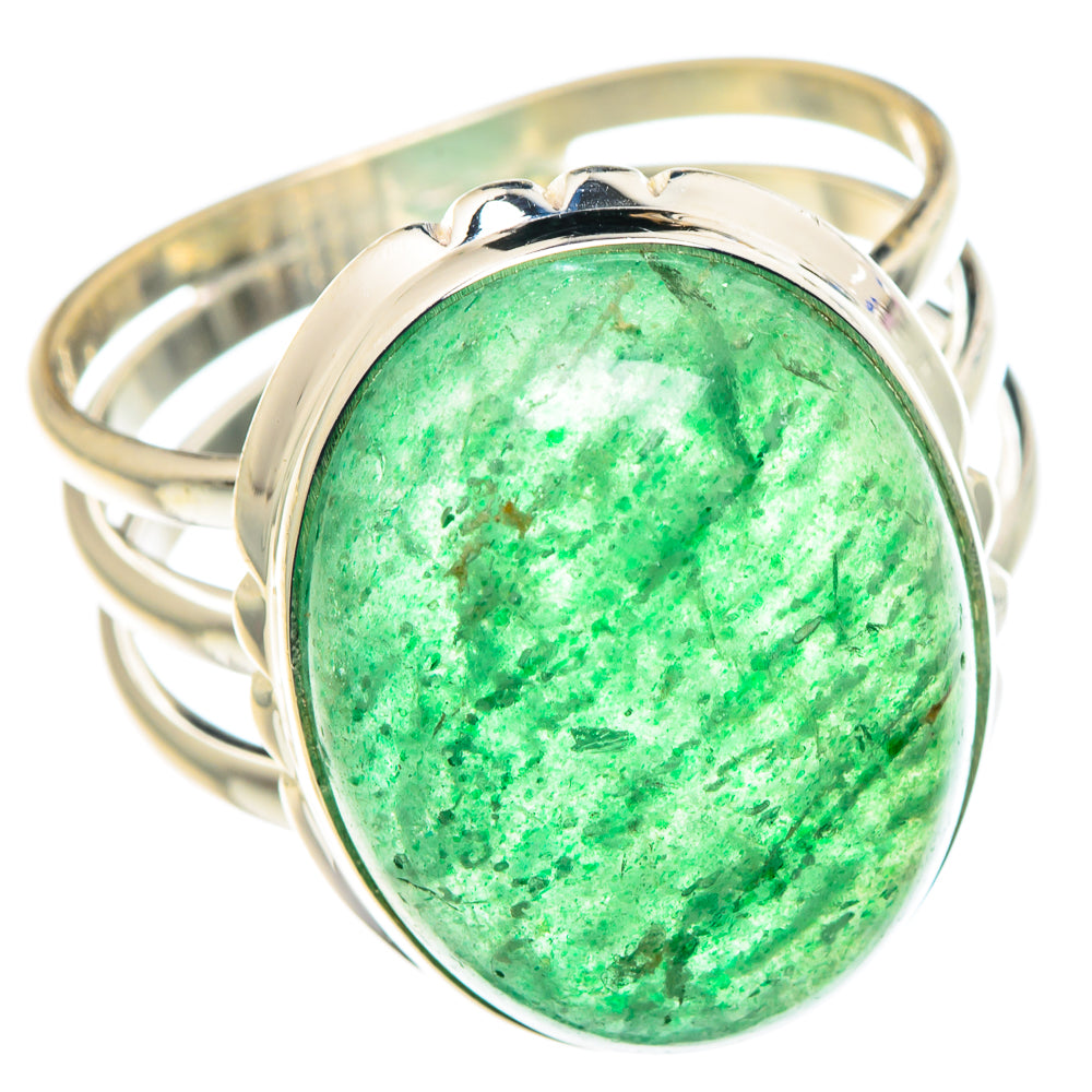 Green Aventurine Rings handcrafted by Ana Silver Co - RING90247