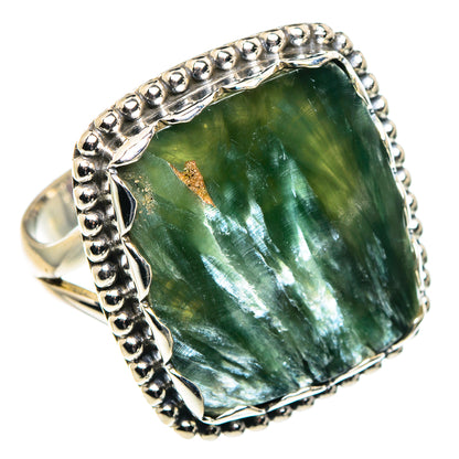 Seraphinite Rings handcrafted by Ana Silver Co - RING90248