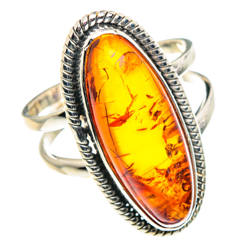 Baltic Amber Rings handcrafted by Ana Silver Co - RING90255