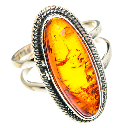 Baltic Amber Rings handcrafted by Ana Silver Co - RING90255