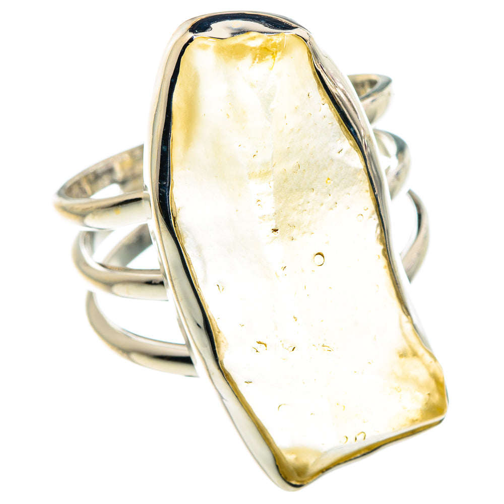 Libyan Glass Rings handcrafted by Ana Silver Co - RING90257 - Photo 2