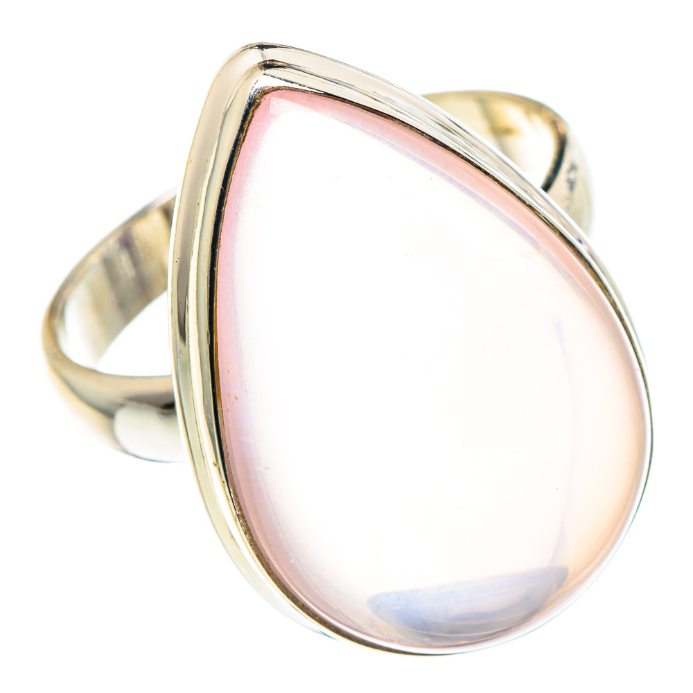Rose Quartz Rings handcrafted by Ana Silver Co - RING90258