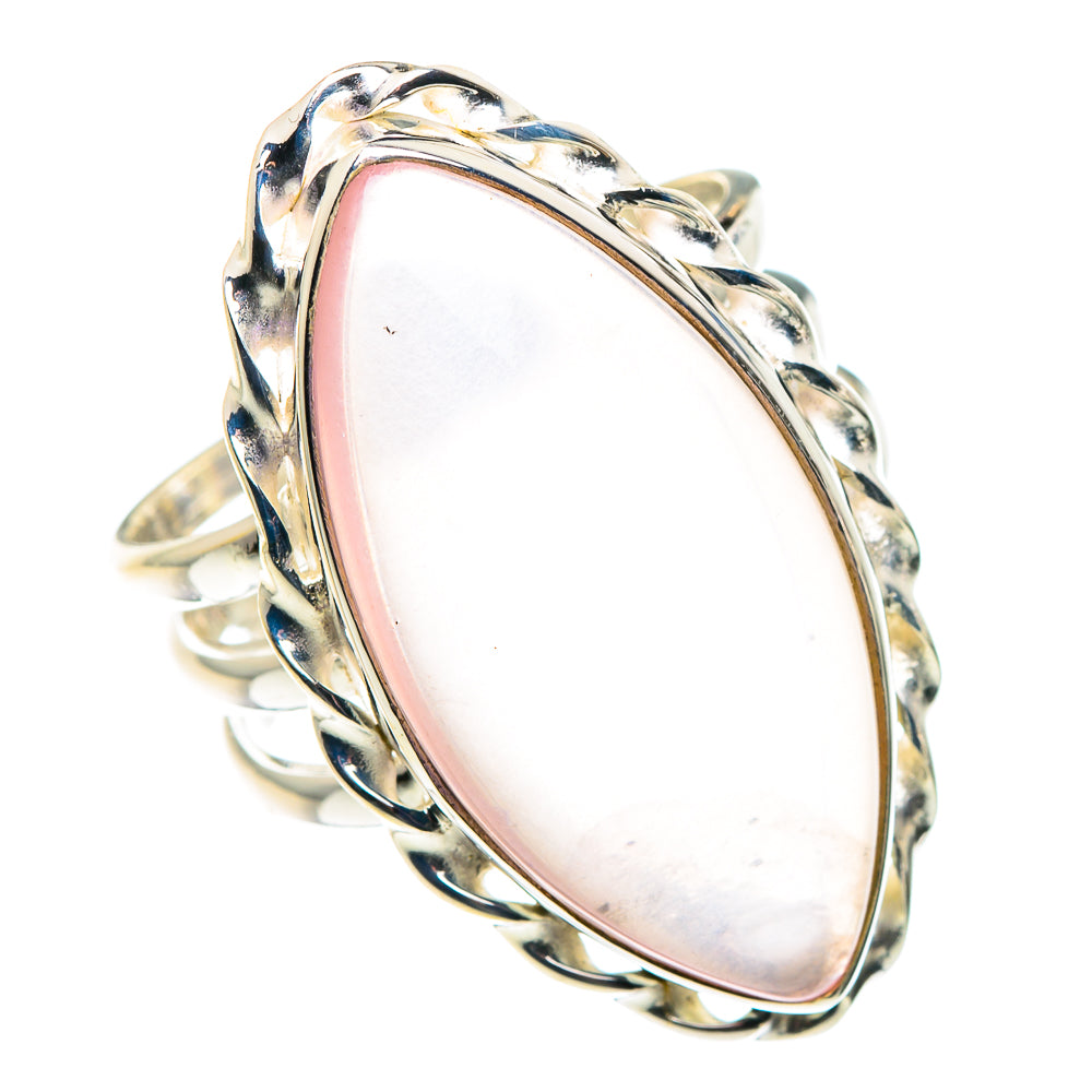 Rose Quartz Rings handcrafted by Ana Silver Co - RING90260
