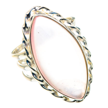 Rose Quartz Rings handcrafted by Ana Silver Co - RING90260