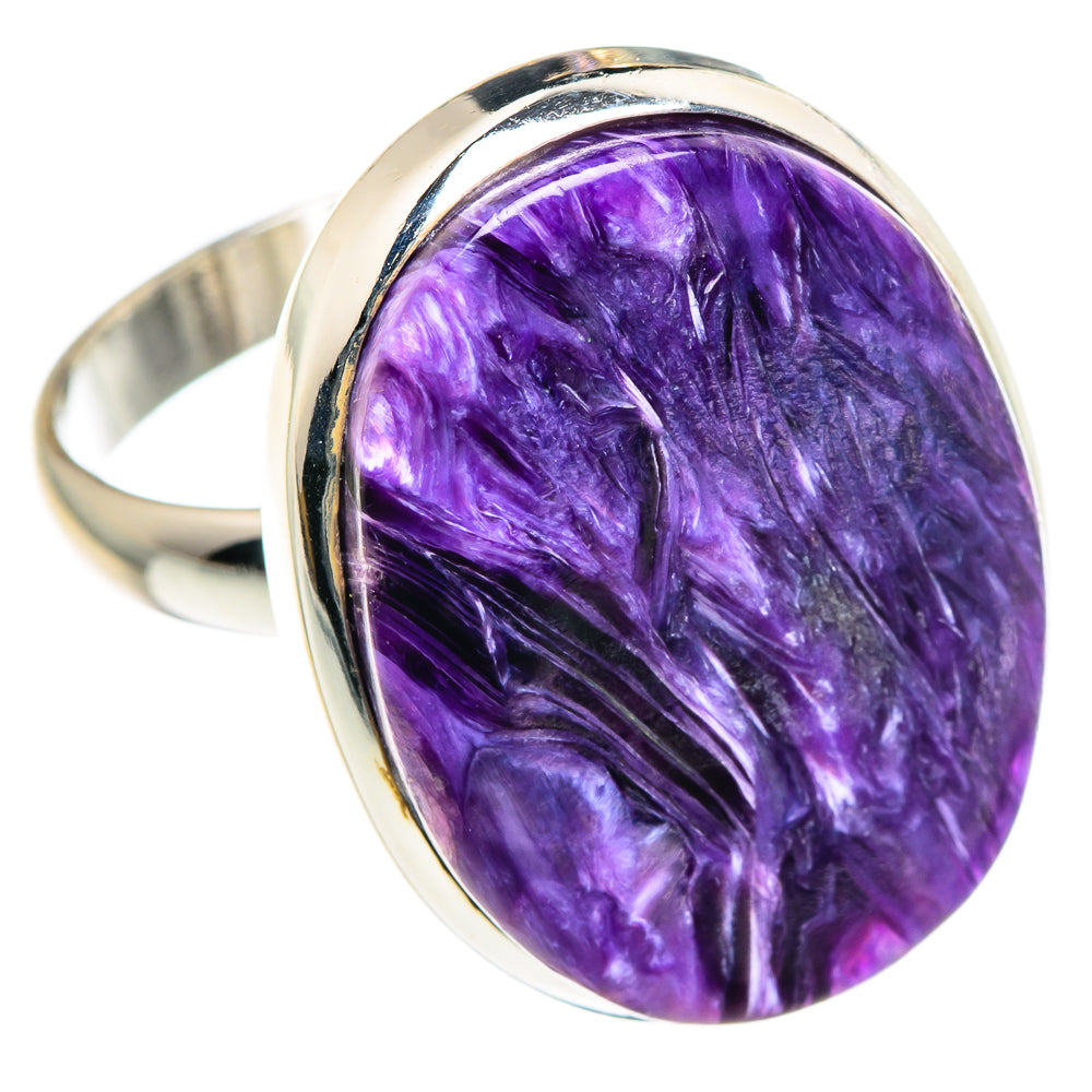 Charoite Rings handcrafted by Ana Silver Co - RING90262
