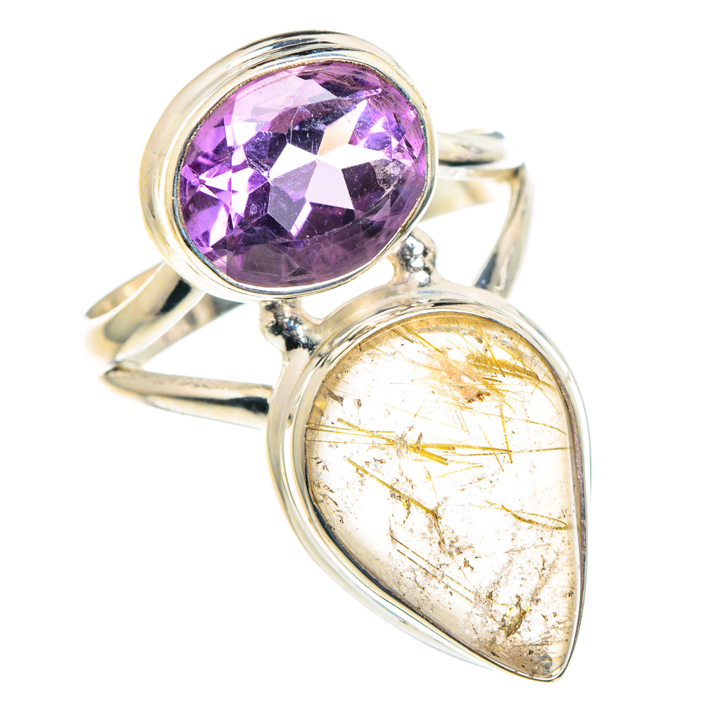 Rutilated Quartz Rings handcrafted by Ana Silver Co - RING90273