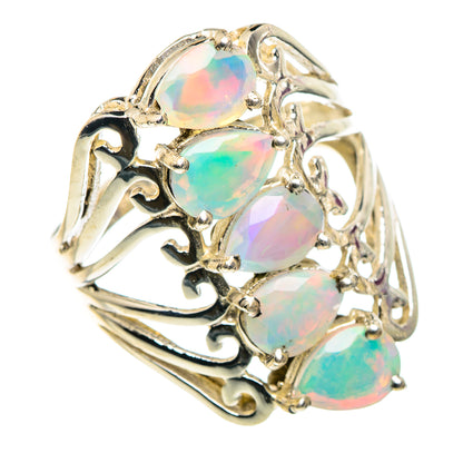 Ethiopian Opal Rings handcrafted by Ana Silver Co - RING90280