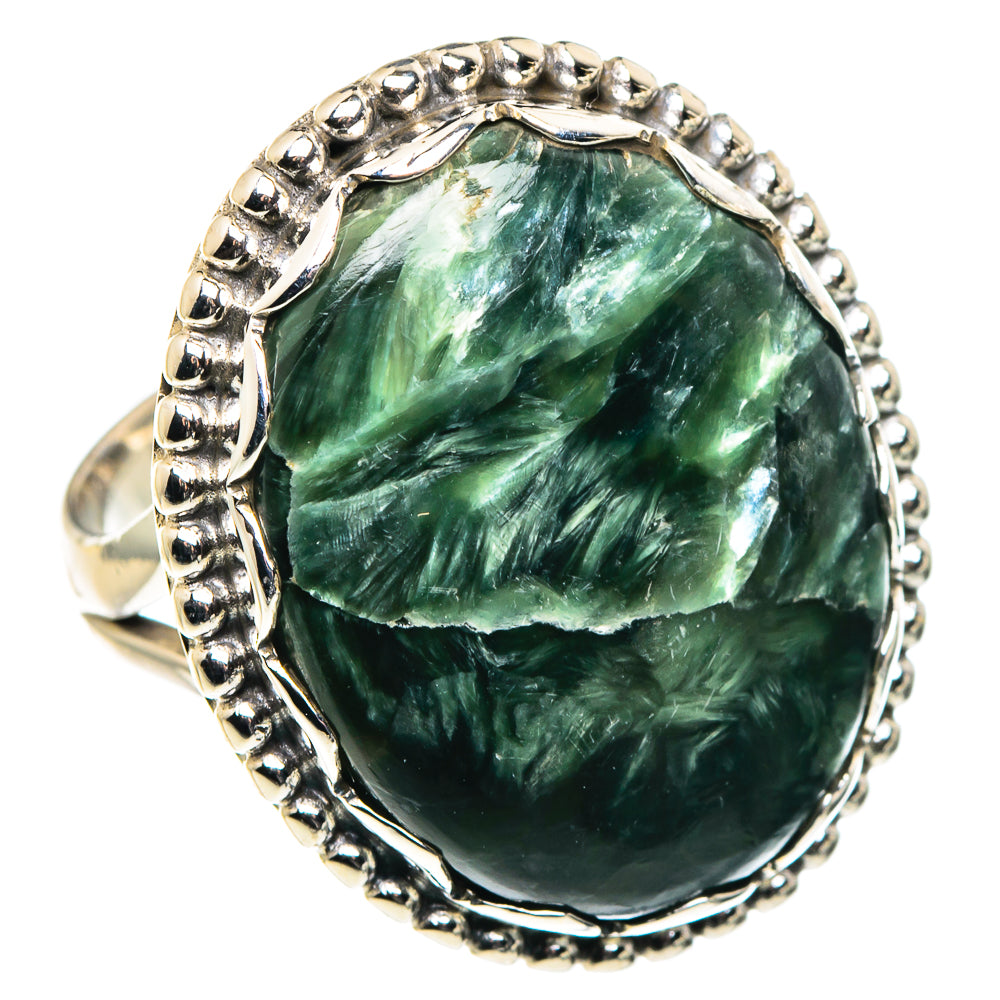 Seraphinite Rings handcrafted by Ana Silver Co - RING90287