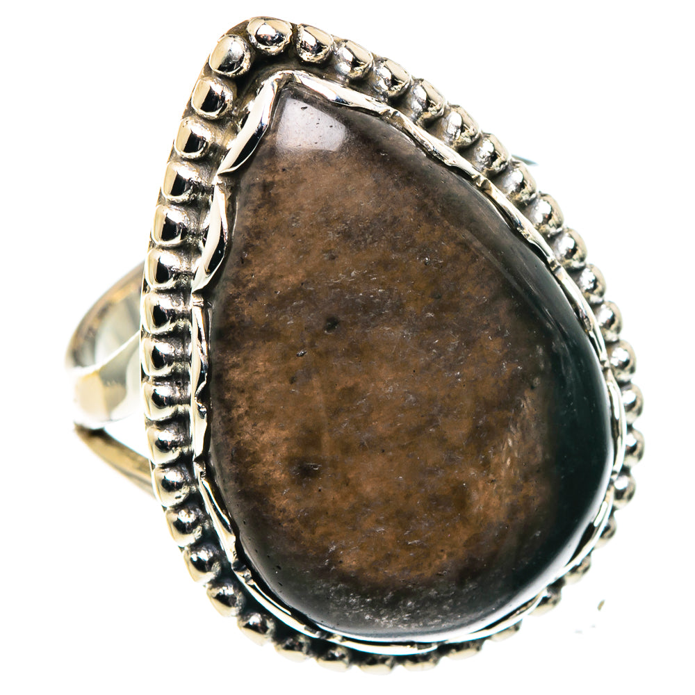 Gold Sheen Obsidian Rings handcrafted by Ana Silver Co - RING90290
