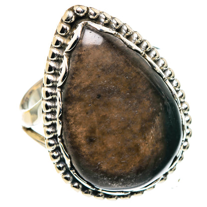 Gold Sheen Obsidian Rings handcrafted by Ana Silver Co - RING90290