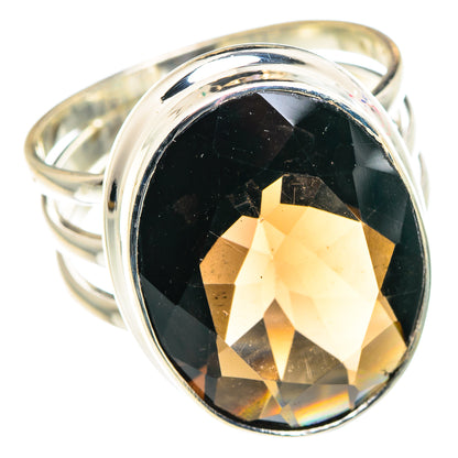 Smoky Quartz Rings handcrafted by Ana Silver Co - RING90291