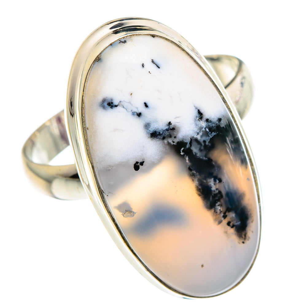 Dendritic Opal Rings handcrafted by Ana Silver Co - RING90308