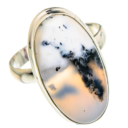 Dendritic Opal Rings handcrafted by Ana Silver Co - RING90308