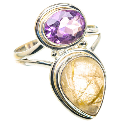 Rutilated Quartz Rings handcrafted by Ana Silver Co - RING90313
