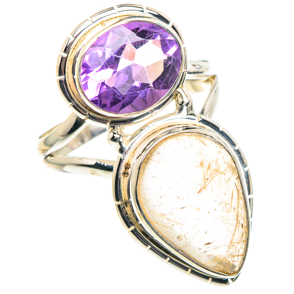 Rutilated Quartz Rings handcrafted by Ana Silver Co - RING90314