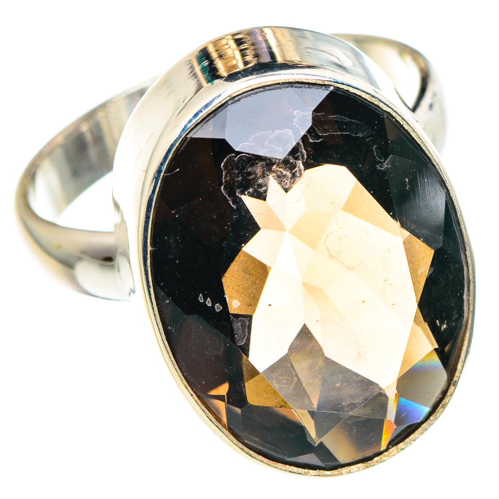 Smoky Quartz Rings handcrafted by Ana Silver Co - RING90327