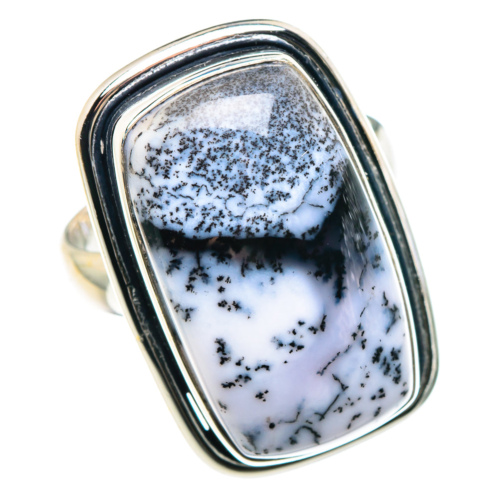 Dendritic Opal Rings handcrafted by Ana Silver Co - RING90339