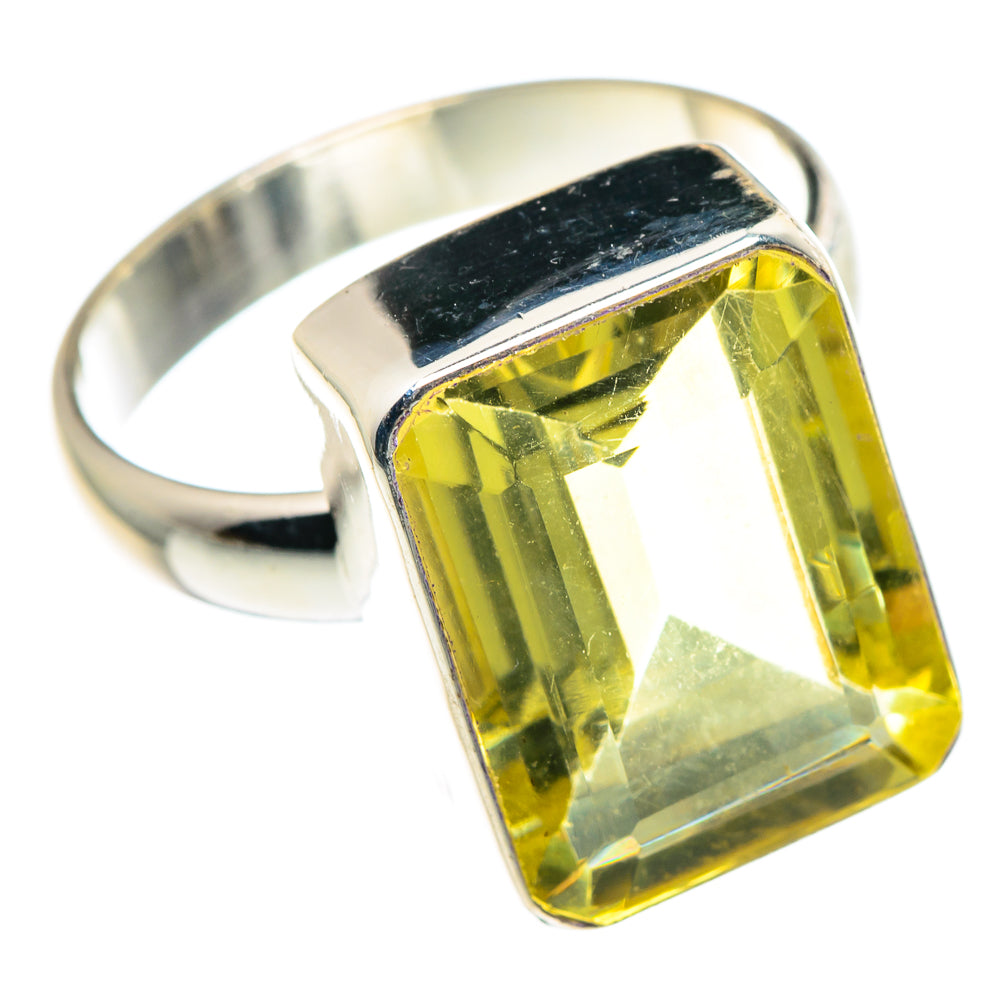 Lemon Quartz Rings handcrafted by Ana Silver Co - RING90345